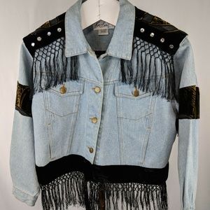 Karlin USA Embellished Jean Denim Jacket
